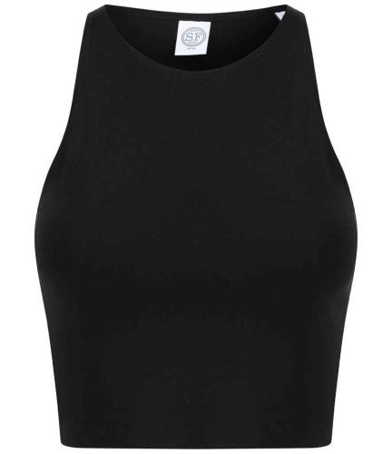 SF Ladies Cropped Top - BLK - L